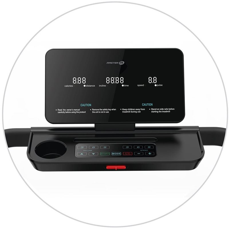 Displayen på Master Fitness Löpband T22