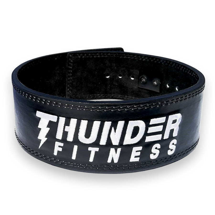 Lever lyftarbälte i äkta läder från Thunder Fitness